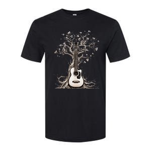 Acoustic Guitar Tree Of Life Nature Of Music Guitarist Softstyle CVC T-Shirt