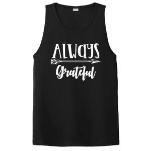 Always Grateful Thanksgiving Gift Great Gift PosiCharge Competitor Tank