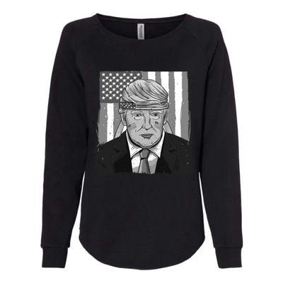 America Gift Usa Flag Trump 2020 Graphic Womens California Wash Sweatshirt