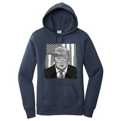 America Gift Usa Flag Trump 2020 Graphic Women's Pullover Hoodie