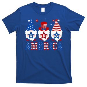 America Gnomes Usa American Flag 4th Of July Patriotic Gnome Gift T-Shirt