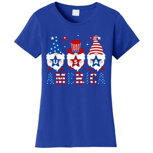 America Gnomes Usa American Flag 4th Of July Patriotic Gnome Gift Women's T-Shirt