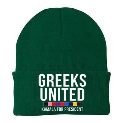 A Greeks United President Election Vote For Kamala Harris Knit Cap Winter Beanie