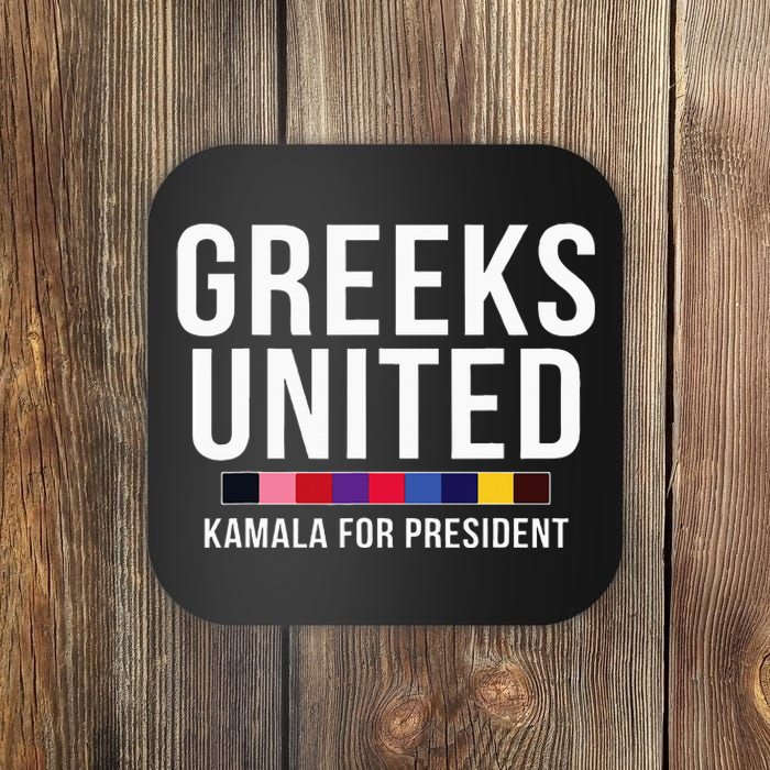 A Greeks United President Election Vote For Kamala Harris Coaster