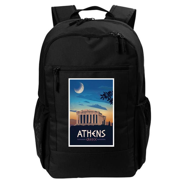 Athens Greece Vintage Travel Poster Backpack