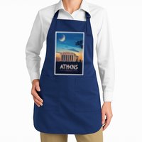 Athens Greece Vintage Travel Poster Apron