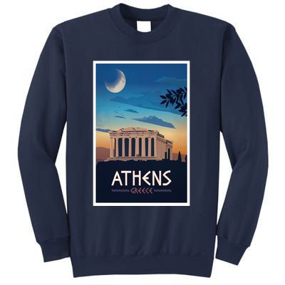 Athens Greece Vintage Travel Poster Sweatshirt
