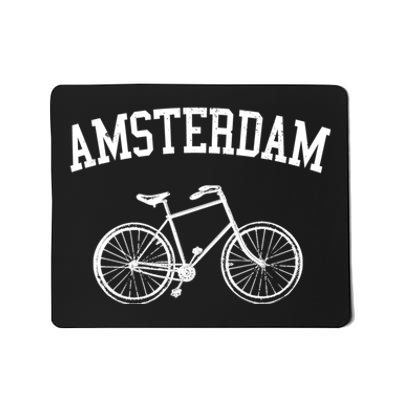 Amsterdam Gift Vintage Retro Bicycle Bike Netherlands Gift Mousepad