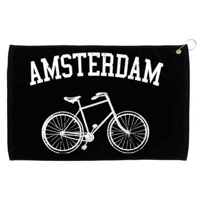 Amsterdam Gift Vintage Retro Bicycle Bike Netherlands Gift Grommeted Golf Towel