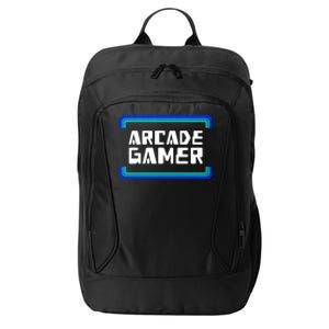 Arcade Gamer Video Games Player Retro Gaming Gamers Gift City Backpack