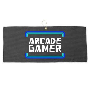 Arcade Gamer Video Games Player Retro Gaming Gamers Gift Large Microfiber Waffle Golf Towel