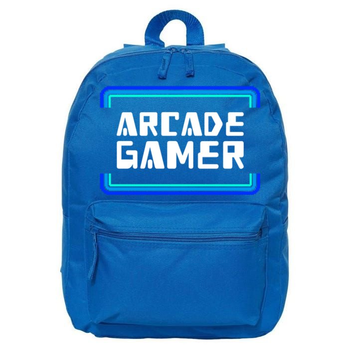 Arcade Gamer Video Games Player Retro Gaming Gamers Gift 16 in Basic Backpack