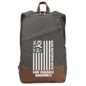 Anti Gun Violence End Gun Violence Wear Orange Cotton Canvas Backpack