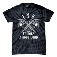 Attoo Guns Vintage Ink Inked Funny Attoo Artist Gift Tie-Dye T-Shirt