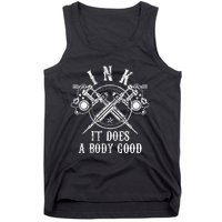 Attoo Guns Vintage Ink Inked Funny Attoo Artist Gift Tank Top