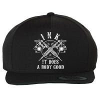 Attoo Guns Vintage Ink Inked Funny Attoo Artist Gift Wool Snapback Cap