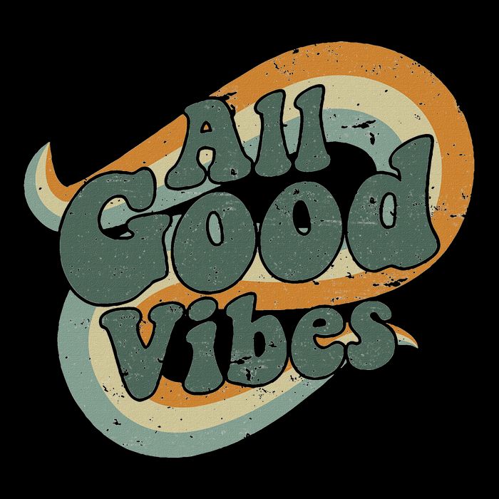 All Good Vibes Positive Vibes Only Mousepad