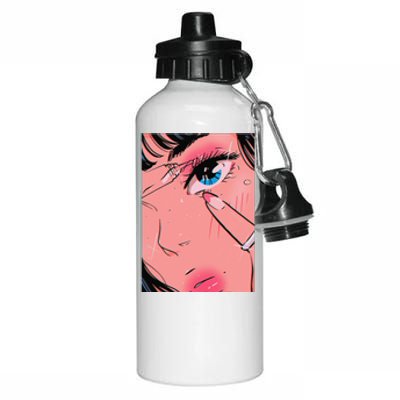 Anime Girl Vaporwave Egirl Aesthetic Japanese Otaku Aluminum Water Bottle