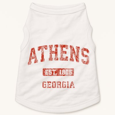 Athens Georgia Vintage Athletic Sports Doggie Tank