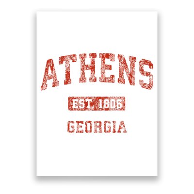 Athens Georgia Vintage Athletic Sports Poster