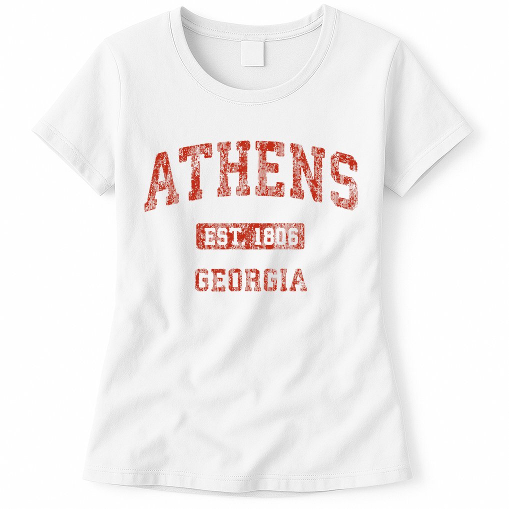 Athens Georgia Vintage Athletic Sports Womens T-Shirt