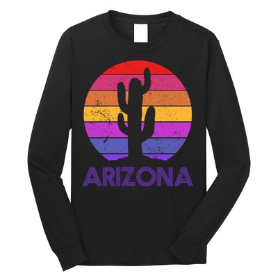 Arizona Gift Vintage Retro Cactus Souvenir Gift Long Sleeve Shirt