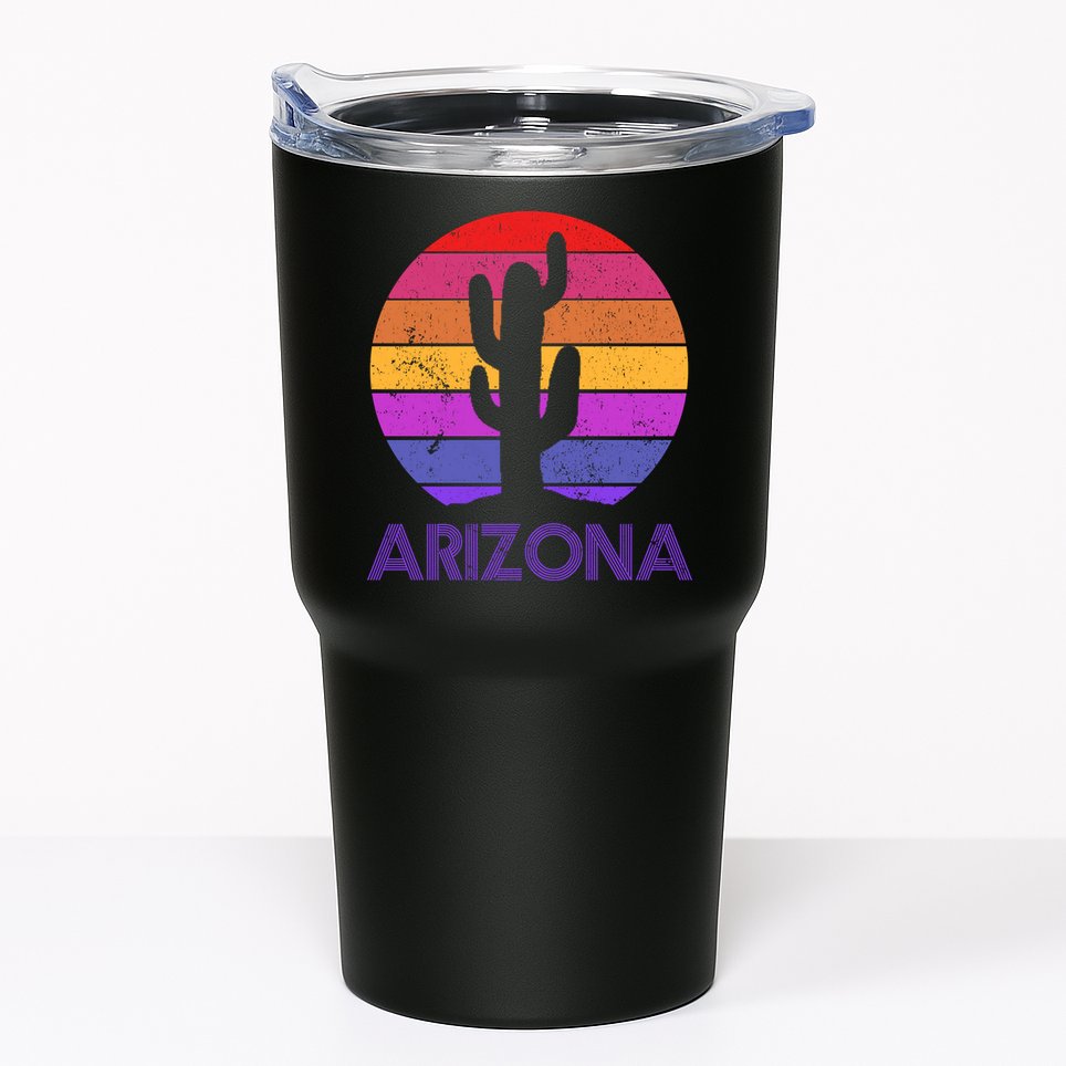 Arizona Gift Vintage Retro Cactus Souvenir Gift Tumbler