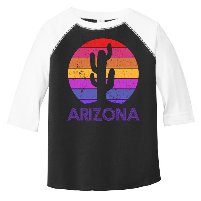 Arizona Gift Vintage Retro Cactus Souvenir Gift Toddler Fine Jersey T-Shirt