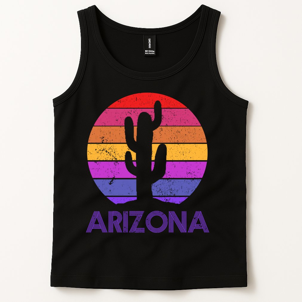 Arizona Gift Vintage Retro Cactus Souvenir Gift Tank Top