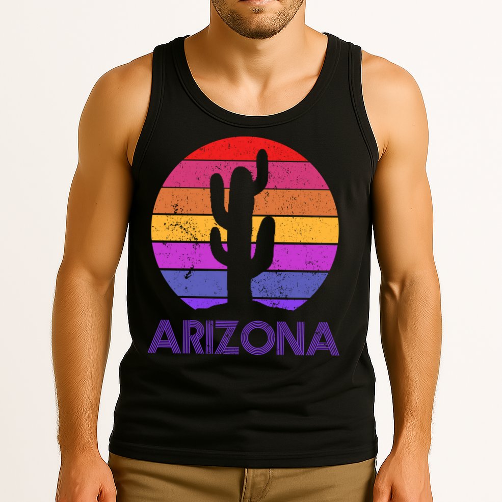Arizona Gift Vintage Retro Cactus Souvenir Gift Tank Top