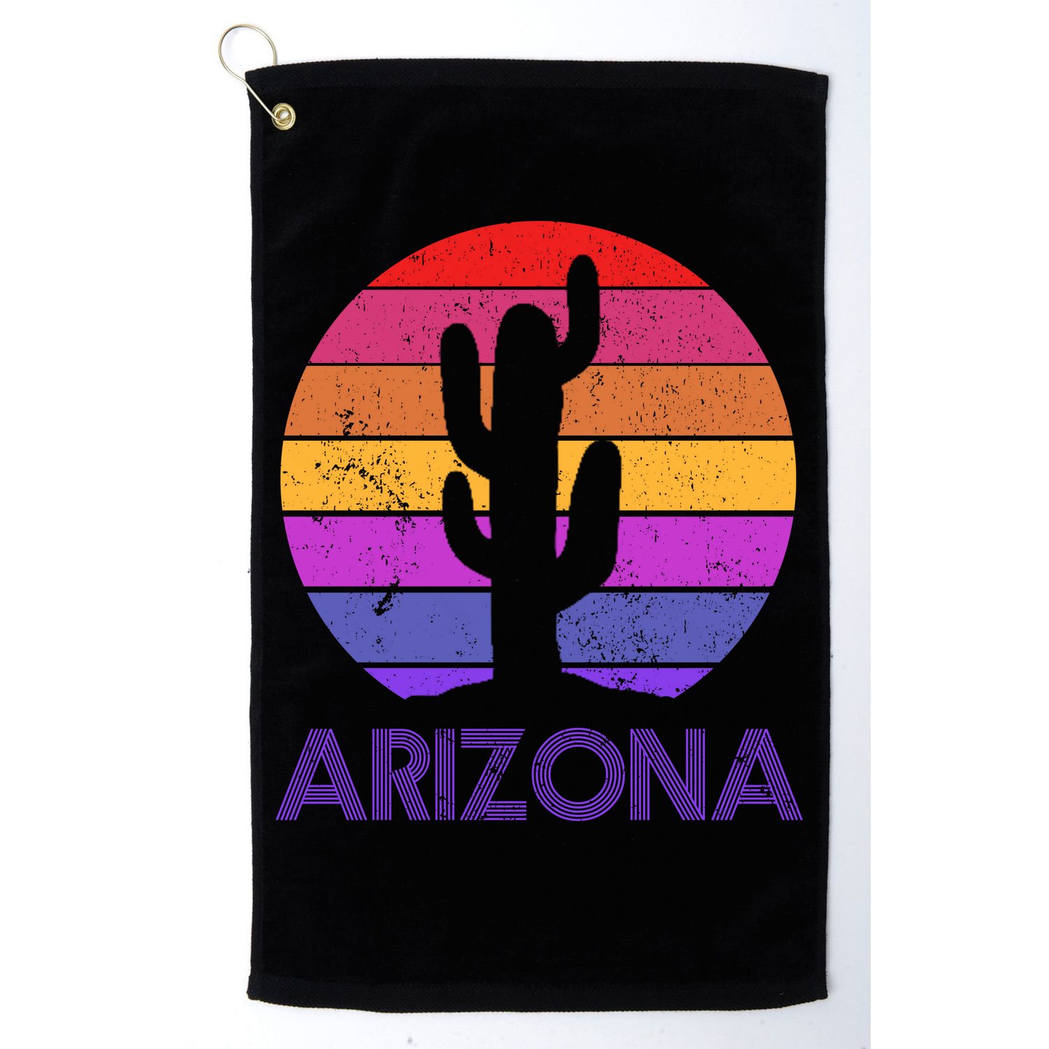 Arizona Gift Vintage Retro Cactus Souvenir Gift Golf Towel