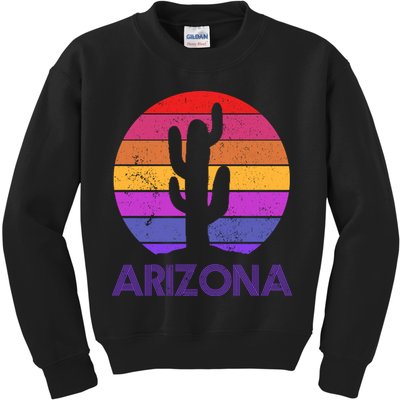 Arizona Gift Vintage Retro Cactus Souvenir Gift Kids Sweatshirt