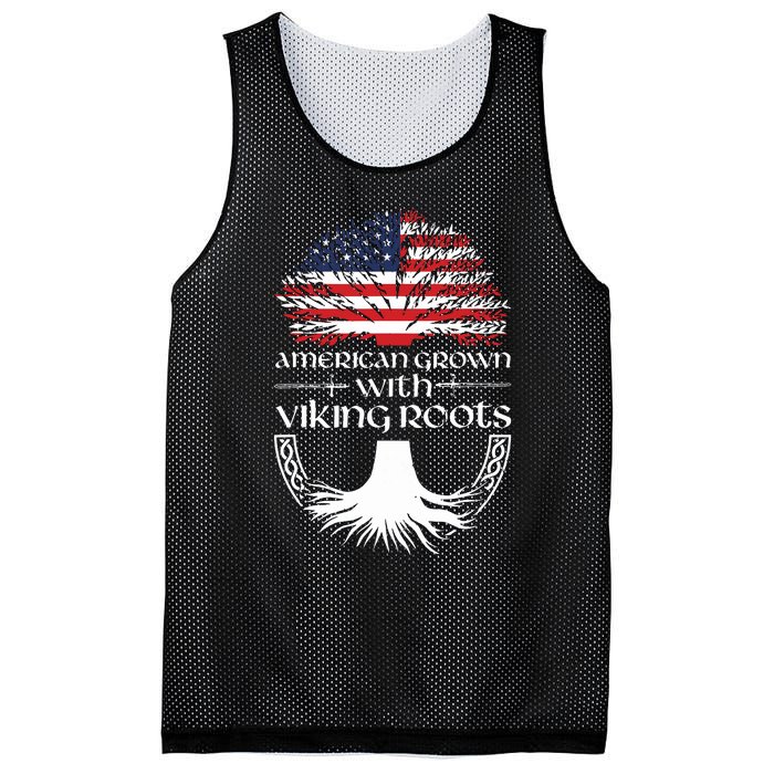 American Grown Viking Roots Warrior Nordic Viking Mesh Reversible Basketball Jersey Tank