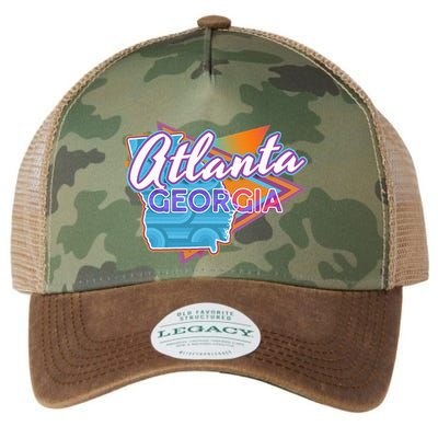 Atlanta Georgia Vintage Retro Throwback Legacy Tie Dye Trucker Hat