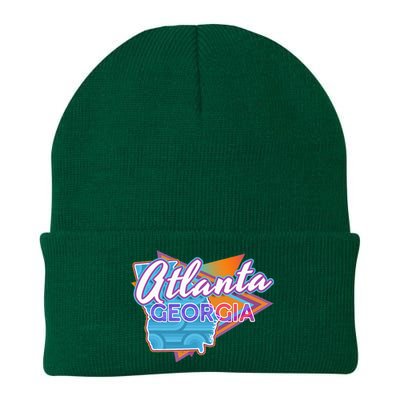 Atlanta Georgia Vintage Retro Throwback Knit Cap Winter Beanie