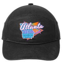 Atlanta Georgia Vintage Retro Throwback 7-Panel Snapback Hat