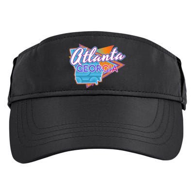 Atlanta Georgia Vintage Retro Throwback Adult Drive Performance Visor