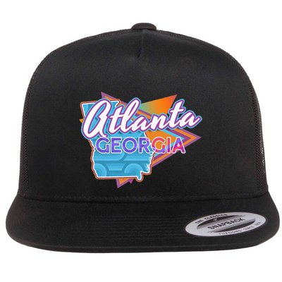 Atlanta Georgia Vintage Retro Throwback Flatbill Hat