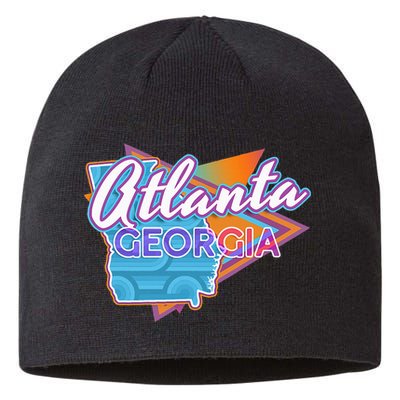 Atlanta Georgia Vintage Retro Throwback Sustainable Beanie