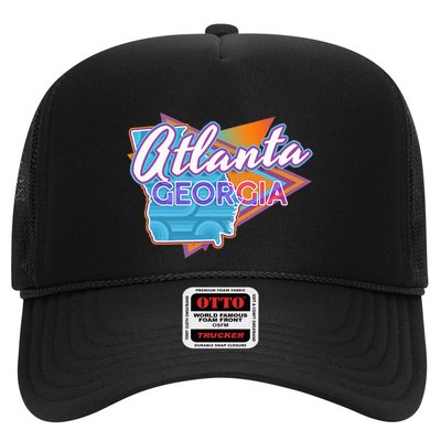 Atlanta Georgia Vintage Retro Throwback Trucker Hat