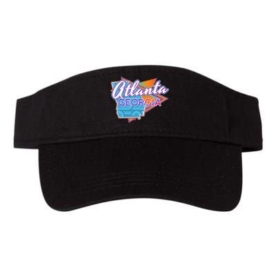 Atlanta Georgia Vintage Retro Throwback Valucap Bio-Washed Visor