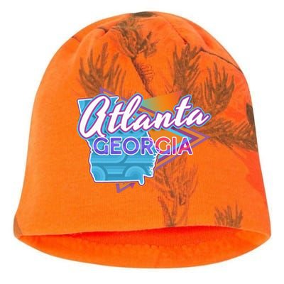 Atlanta Georgia Vintage Retro Throwback Kati - Camo Knit Beanie