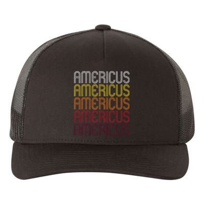 Americus Ga Vintage Style Georgia Yupoong Adult 5-Panel Trucker Hat