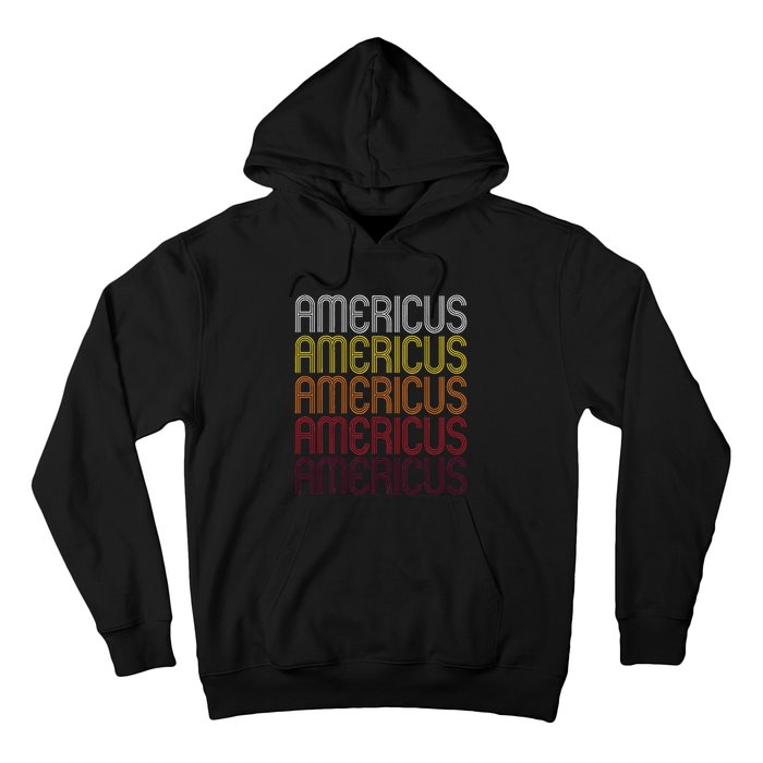 Americus Ga Vintage Style Georgia Hoodie