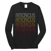 Americus Ga Vintage Style Georgia Long Sleeve Shirt