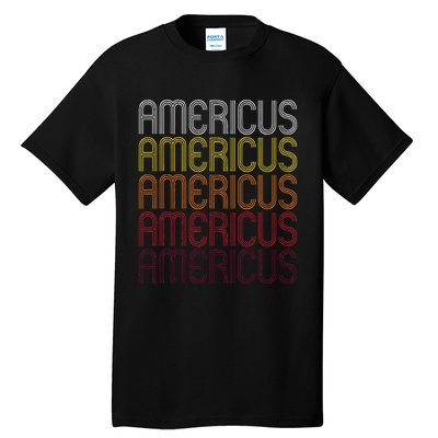 Americus Ga Vintage Style Georgia Tall T-Shirt