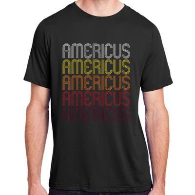 Americus Ga Vintage Style Georgia Adult ChromaSoft Performance T-Shirt