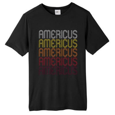 Americus Ga Vintage Style Georgia Tall Fusion ChromaSoft Performance T-Shirt