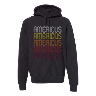 Americus Ga Vintage Style Georgia Premium Hoodie