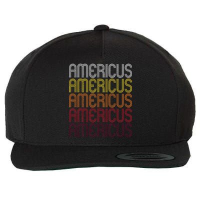 Americus Ga Vintage Style Georgia Wool Snapback Cap